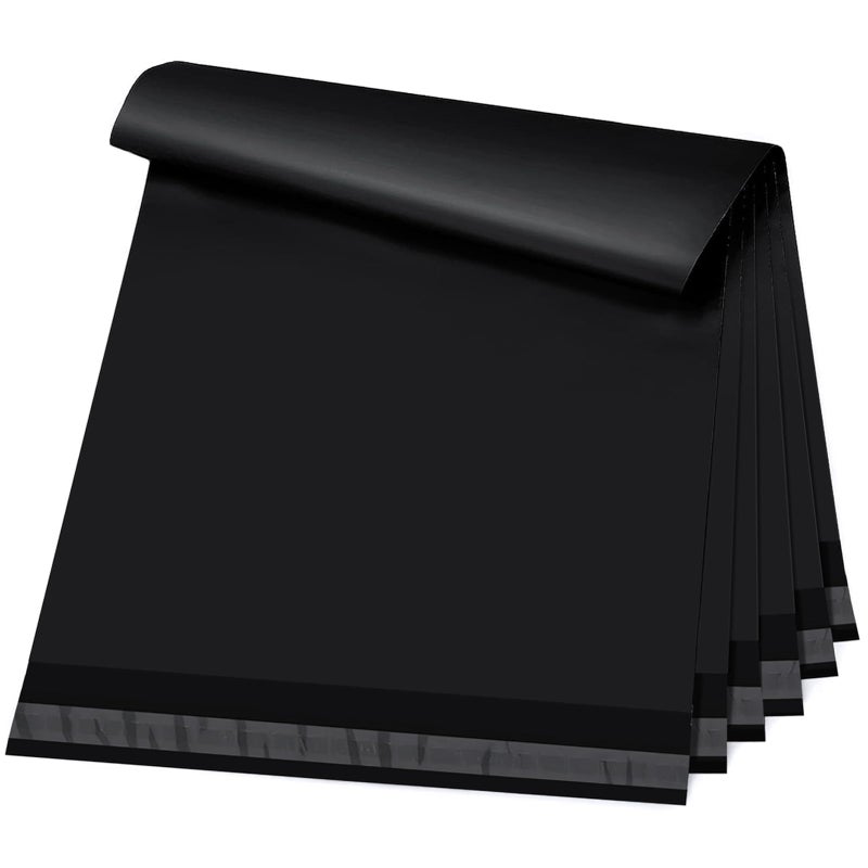 Metronic Poly Mailers 10x13 200 Pcs | Small Shipping Bags for Clothing | Strong Adhensive Seal Seal Mailing Bags for Small Business, Tear-resistant Shipping Envelopes Package Bags in Black - Image 1